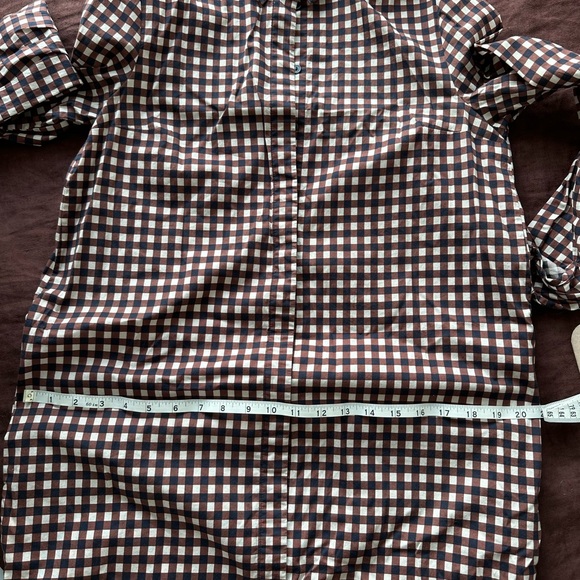 COS Checkered Print Midi Shirt Dress size 8 - Picture 7 of 8